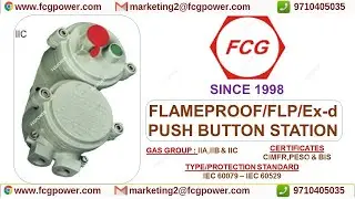 fcg push button station | flameproof push button | fcg flameproof catalouge | fcg power industries
