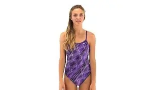 Nike Swim Epic Lights Modern Cut Out Tank | SwimOutlet.com