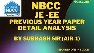 NBCC JE | Electrical | Previous Year Paper | Detailed Analysis | NBCC JE Syllabus | Exam