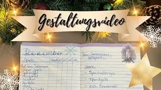 Gestaltungsvideo für den Dezember ❄️ Umschlagmethode