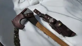 Restored True Temper boys axe and Handmade knife
