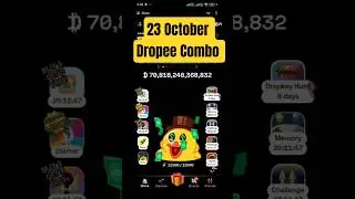 Dropee daily Combo 23 October 🔥 Dropee daily combo card today ⚡ Today Dropee Combo lottery card