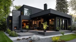Modern Minimalist House with Black Exterior | Bold, Clean & Contemporary