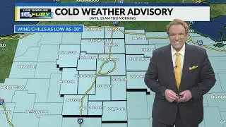 Bitterly cold wind chills this morning