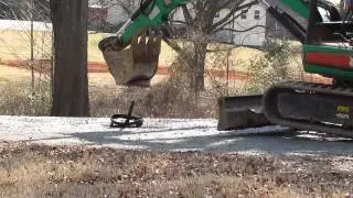 Quick Set Mechanic Rolling Stool vs Excavator - You'll be surprised!