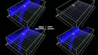 Different materials response to sound imputs