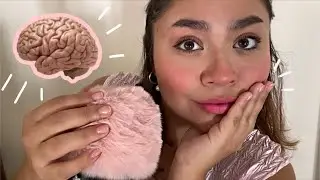 ASMR deep ear clicky whispering | intriguing facts about the brain 🧠