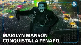 Marilyn Manson llega a San Luis Potos&iacute; entre regalos y protestas