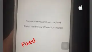 Data Recovery Cannot be Completed Please Restore your iPhone/iPad from Backup in iOS 14/13.6 - Fixed