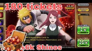 Minato & Kushina banner 180+ ticket summon - NxB