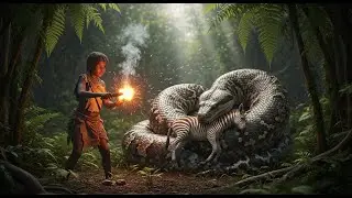 hadzabe tribe hunting girl vs giant snake million years ago