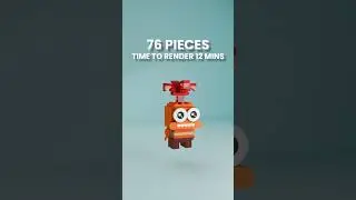 Gravity Simulation vs 76 LEGO Bricks 🧱 #blender3d #lego #3danimation #lego #insideout2 #satisfying