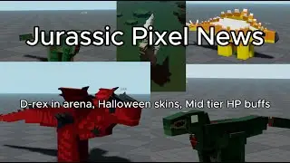 Jurassic Pixel News: D-rex in arena, Halloween skins, Mid tier HP buffs