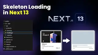 Skeleton loading in next 13 with app directory(beta)