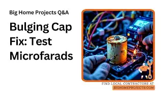 Bulging HVAC Capacitor Signs Microfarad Drop Fix