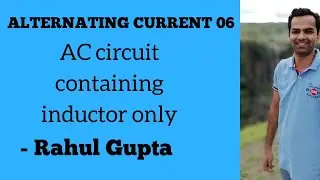 AC circuit containing inductor only