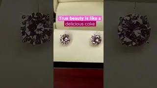 Pink Diamond Studs 🌸💝😍 #shorts #earrings