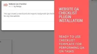 How to Install  Website QA Checklist Plugin on your Restyaboard
