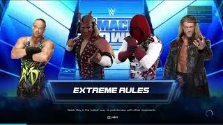 WWE 2K22 Online (Xbox Series X|S): Fatal 4-Way/Extreme Rules playing as Axe...Everyone Lagged Out!!
