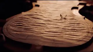 1 Hour Violin Making: Surreal Ocean Waves | Unintentional ASMR Woodworking Relax Sleep Sound 4k