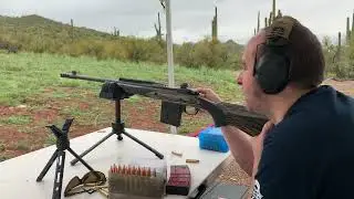 Ruger Gunsite Scout @ 100-200 yards.