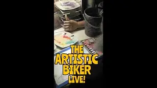 Рисование акул на The Artistic Biker Live!