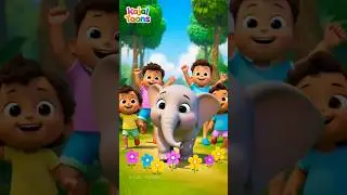 Jungle Masti Song 🦁🌴 | Kids Nursery Rhyme | Kajal Toons | Fun Jungle Song for Kids#shorts #rhymes