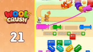 Wool Crush: Yarn Color Sort Level 21 | Puzzle Solved! 🎯