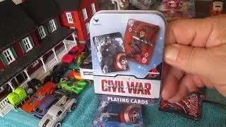 Marvel Comics Avengers Cardinal Playing Cards - Collectible Unboxing Review Captain America, Ironman