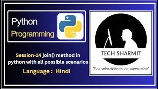 join() function or method in Python | methods in python | function in python | Python course |