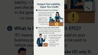 📌Output Tax Liability vs Input Tax Credit #shorts #shortvideo #shortsvideo #youtubeshorts #trending