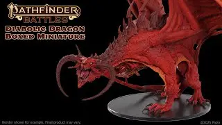 The Pathfinder Battles: Diabolic Dragon is a tyrannical powerhouse from HELL!