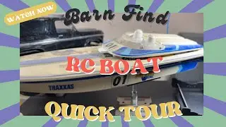 Uncovering A Hidden Gem: Traxxas Nitro Vee RC Boat - Stay Tuned For The Restoration!