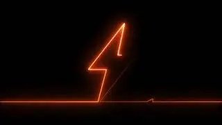 Glowing Neon Battery Charging Animation, 4K Neon Battery Charging Icon, Neon Battery Charge Symbol A