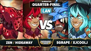 Zen & Hideaway vs Sgrape & xJcoolJ - Elimination Quarter-Final - Midseason Championship 2025 LAN 2v2