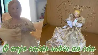 D.I.Y. - DECORAÇÃO DE NATAL / ANJO DE NATAL RENOVADO