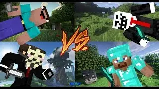 Noob VS Pro VS Hacker VS Troll in Minecraft
