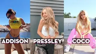 Addison Rae Vs Pressley Hosbach Vs Coco Quinn TikTok Dance Battle