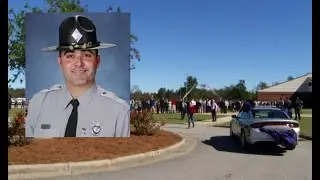 RAW VIDEO: Hundreds gather for slain NC trooper's funeral