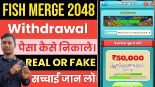 Fish Merge 2048 Withdrawal|Fish Merge 2048 Real Or Fake| Fish Merge 2048 App Review| Fish Merge 2048