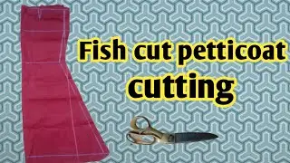 Fish cut petticoat cutting ki easy mathod