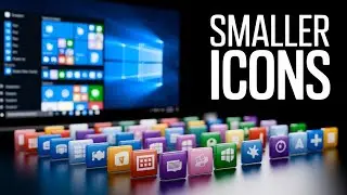 How to make Icons bigger or smaller on Windows 10/11   Tutorial
