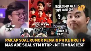 PAK AP TANGGAPI RUMOR PEMAIN PH KE RRQ ? MAS ADE SOAL STM BTRP - REAKSI STREAMER NT TIMNAS IESF