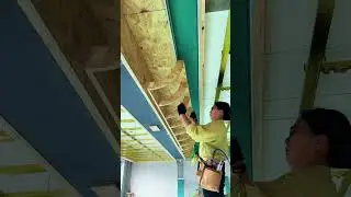 Install the frame for the curved ceiling #shorts