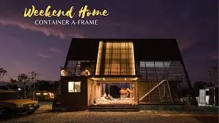 Oost Kampville: Charming A-frame Weekend Home Container Cabin
