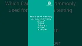 Which framework is commonly used for automation testing with Java? A) JUnit B) Selenium C) TestNG
