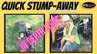 In Depth look at the Quick Attach Skid Steer Stump Grinder Attachment