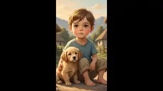 An Emotional Story of a Boy and His Puppy | #aivideo #shorts #kitten #boy #doctor