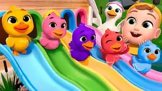 Five Little Ducks (Learn New Colors) | Nursery Rhymes & Kids Songs