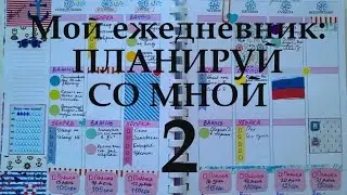 Мой ежедневник: ПЛАНИРУЙ со мной (2 - тельняшка, якоря) / Plan with me 2